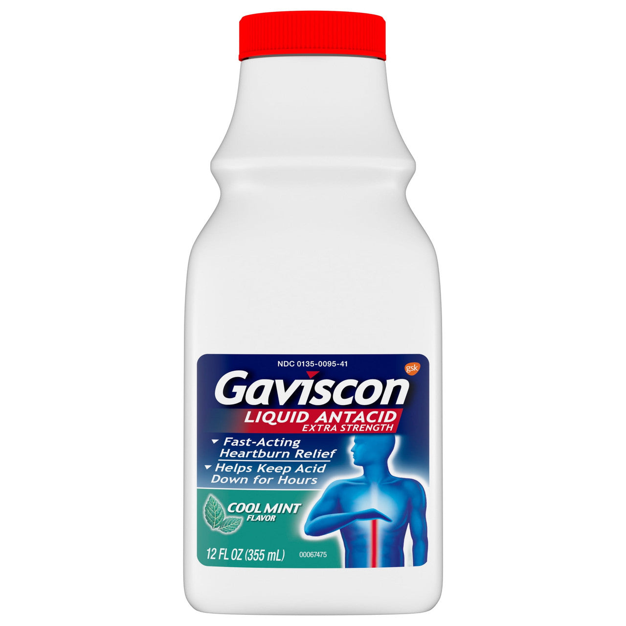 Gaviscon Extra Strength Liquid Relieves Heartburn - 12 Oz